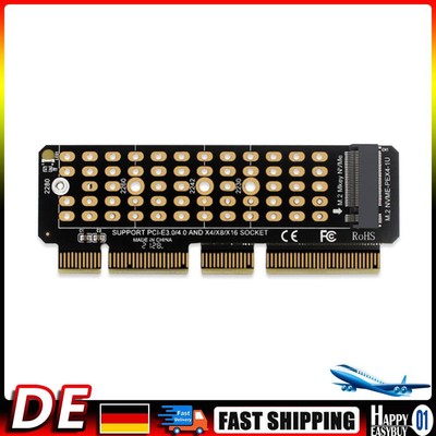 SSD M.2 NVME zu PCI-E 4.0 X4 Riser-Karte PCI-Express X4/X8/X16 Schlüsseladapter 