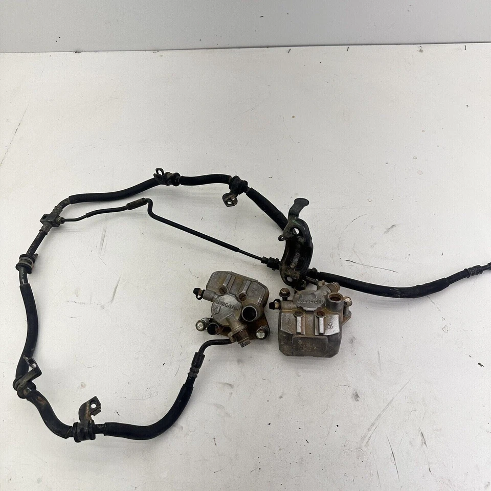 05-08 Honda Sportrax 400EX Trx400ex pinça de freio dianteiro mangueiras linhas MONTAGEM - Imagem 3 de 4