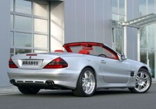 BRABUS Heckchürze für einen Mercedes Benz SL R230 BRABUS Heckchürze für einen Mercedes Benz SL R230