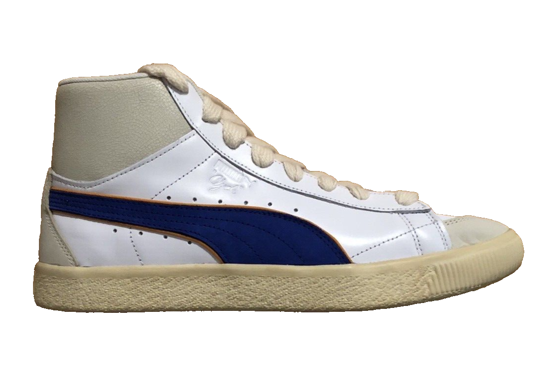 Puma Clyde Mid Rhuigi White Royal Basketball Shoes 391335-01 
