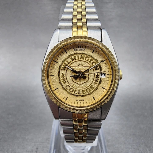 Seiko Watch Women 25mm White Dial Two Tone Daydate 7N83-0041 Wilmington College