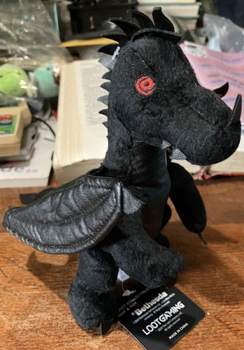 ๐ฅ Elder Scrolls V Skyrim Alduin Plush Bethesda Loot Crate NEW w/ Tags 2021 - Picture 6 of 9