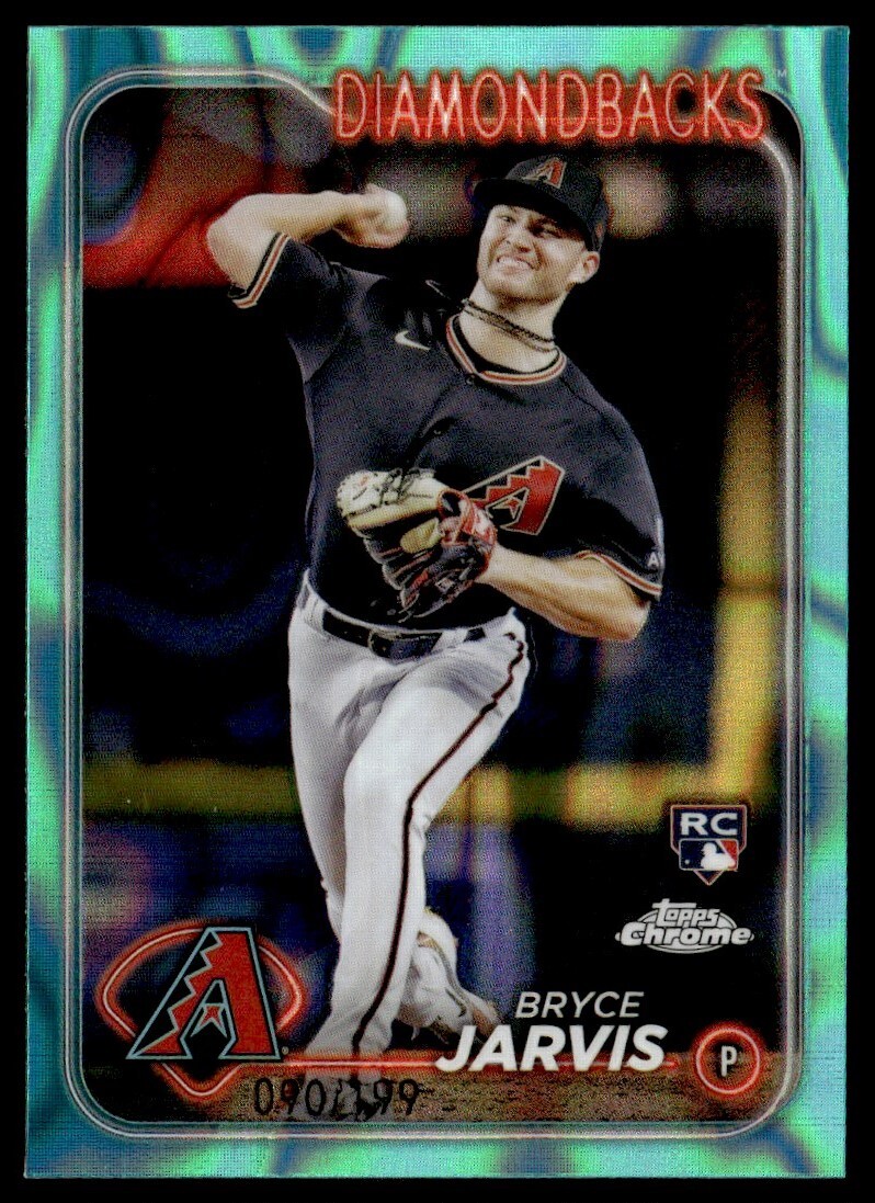 2024 Topps Chrome Aqua Lava Refractor 90/199 Bryce Jarvis #75 GS1