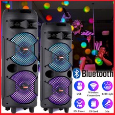5000W Portable Bluetooth Speaker Subwoofer Heavy Bass Sound System Party W/ Mic
