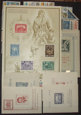 CZECHOSLOVAKIA 1945-1992 COMPLETE COLLECTION with ALL SHEETS and ++ !! - **MNH**
