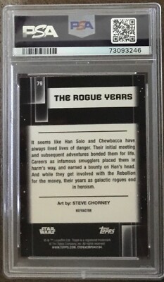 その他 Star Wars Chrome Galaxy 2021 PSA 10 2021 Topps Star Wars Galaxy Chrome THE ROGUE YEARS #79 Refractor
