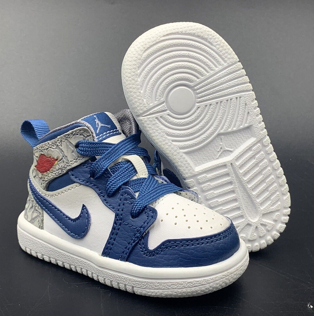 Nike Air Jordan Retro Mid True Blue Infant sz 554724-107