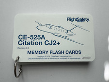 Flight Safety Citation 525A CJ2+ Training Memory Flash Cards