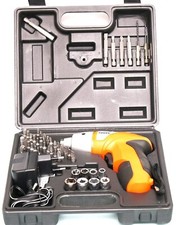 Avvitatore Cacciavite Elettrico a Batteria Trapano 45 pz e Torcia LED