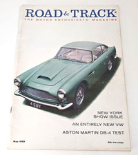 1959 Road And Track Magazine May Aston Martin DB-4 Test Vintage Automotive