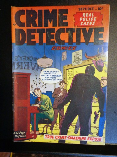 CRIME DETECTIVE COMICS V2 #4 1950 HILLMAN PUBLICATIONS GOLDEN AGE NICE MID-GRADE - Picture 1 of 4