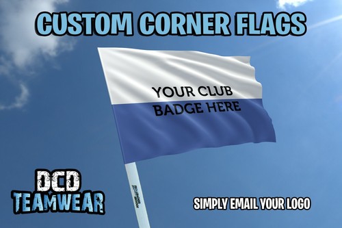 Personalised Football Corner Flags Multicoloured Set of 4 Flags Only - Picture 7 of 20