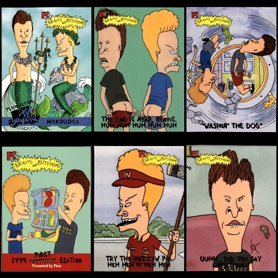BEAVIS & BUTT-HEAD Vtg 1994-95 MTV Cartoon Lot x11 Cut-Out Promo