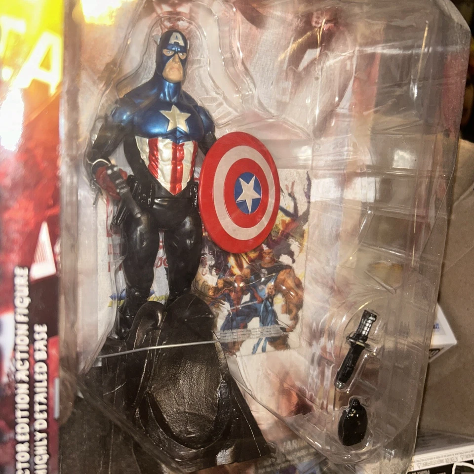 Figura de acción Marvel Select Capitán América Segunda Guerra Mundial UIB 2008 Diamond Select Toys Foto 3 de 4