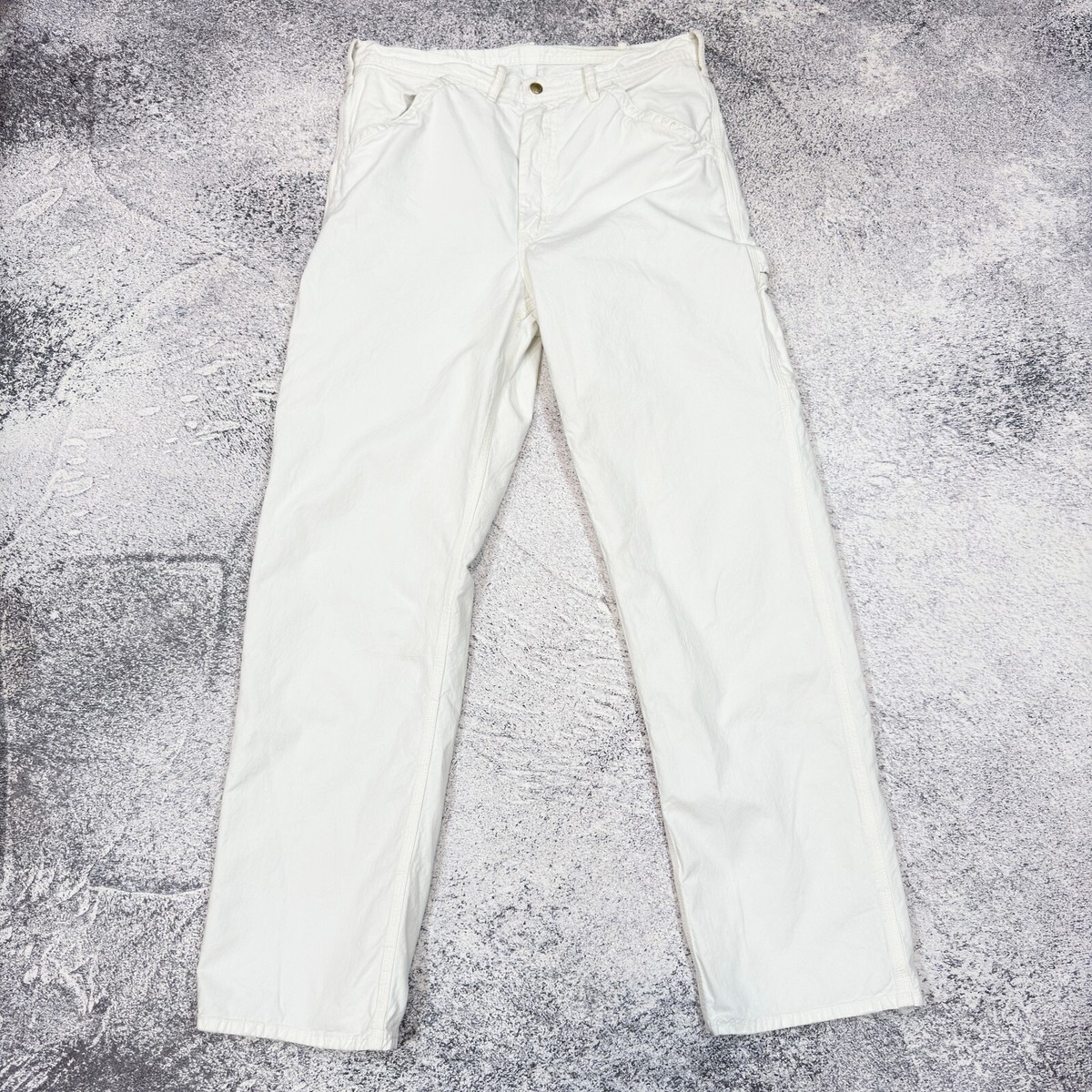 Polo Ralph Lauren ワークパンツ ホワイト Polo Ralph Lauren Relaxed Fit White Twill Carpenter Pants 32