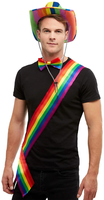 Smiffys Pride Sash Regenbogen SchäRpe Erwachsene Fancy Dress Accessoire