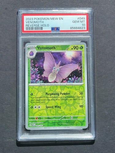 PSA 10 VENOMOTH 049/165 - SCARLET & VIOLET 151 REVERSE HOLO ENGLISH - GEM MINT