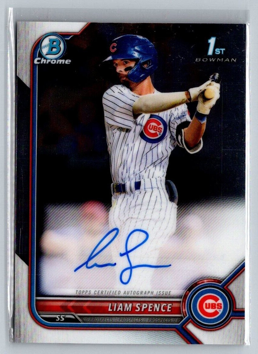 2023 Bowman Chrome Liam Spence 1st Prospect Auto Autograph #CPALS