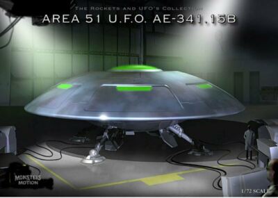 Area 51 U.F.O. AE-341.15B Flying Saucer Model Kit MINT