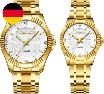 Jewelrywe Paar Uhren Quarz Analog Partner Freundschafts Armbanduhr Business Casu