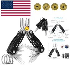 2PCS Mini Multitool Pliers 15 in 1, Handmade Multi Tool Plier,  Keychain Mult...