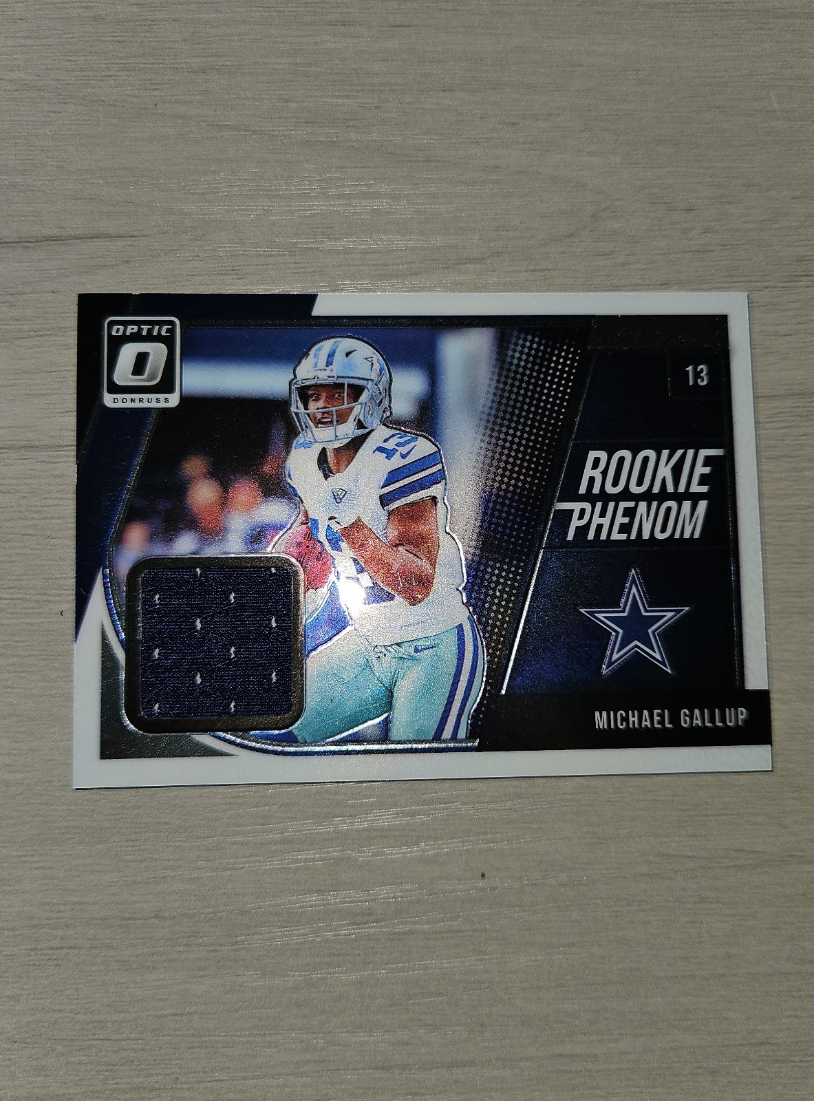 Michael Gallup Panini Donruss Optic Rookie Phenoms Relics #MG Horizontal
