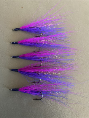 Bucktail River Streamer Flies- Hand Tied - Walleye, White Bass, Salmon (2017)