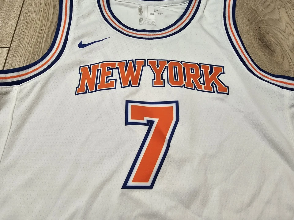 CAMISETA DE BALONCESTO BLANCA PARA NIÑOS DE LOS NEW YORK KNICKS 10-12 AÑOS NIKE Foto 3 de 4