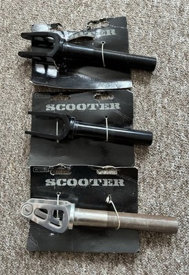 Cuda Roller Gabeln Restposten 3 BMX Stunt Scooter Gabelrohre Teile Alu Konvolut