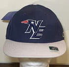 Reebok On Field New England Patriots Y2K Navy Blue & Gray Fitted Size 7 3/8 Hat