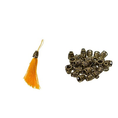 30 Stück Antike Bronze Filigrane Böse Eye Eye End Caps Fokale Quaste Anhänger