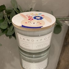 ✨ SAND AND FOG  340g/12oz  * White Flowers* 2 WICK SOY CANDLE NEW