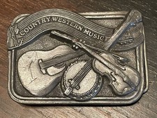 Country Western Music 1984 Belt Buckle