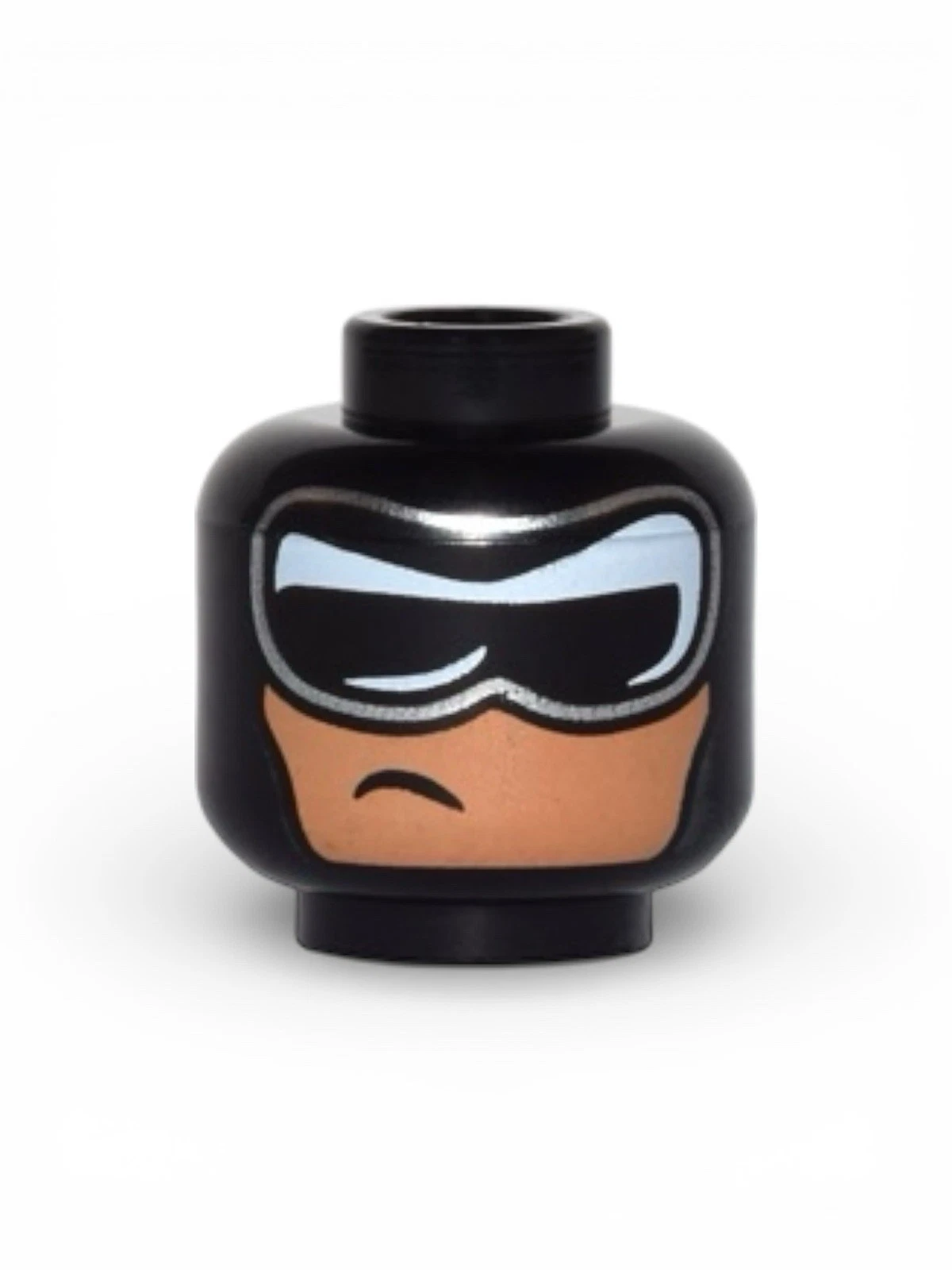 Lego Minifigure, Head Balaclava, Black and White Mask