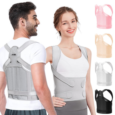 Back Brace Posture Corrector for Men & Women: Shoulder Straightener Adjustable F