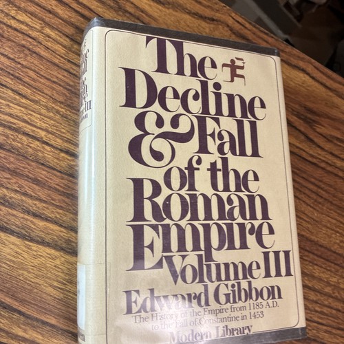 the DECLINE & and FALL of the ROMAN EMPIRE edward gibbon VOLUME III 3 ex-library - Picture 24 of 24