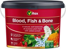 Vitax Blood Fish & Bone Fertiliser 10kg Tub For Plants Strong Growth New 2.55 per kilo
