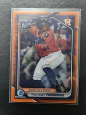 2024 Bowman Chrome 1st Pascanel Ferreras Orange Refractor /25 Astros