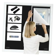 100 Magnetic Blackout Window Cover, Portable No Drill Cuttable 39"W x 57"H