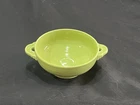 MINT VTG FIESTA 5" FOOTED CREAM SOUP BOWL w/HANDLES - CHARTREUSE - ca. 1951-1959