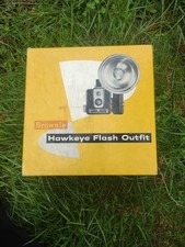 Vintage Kodak Brownie Hawkeye Outfit in Original Box Flash Model Camera