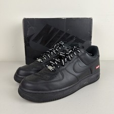 Size 10.5 - Nike Air Force 1 Low x Supreme Box Logo - Black for