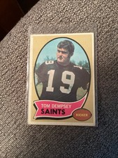 1970 Topps Tom Dempsey Rookie #140 - New Orleans Saints