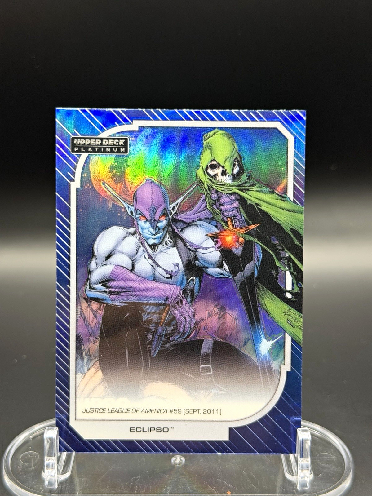 Upper Deck Platinum DC 2016 Eclipso #148 Blue Rainbow Parallel
