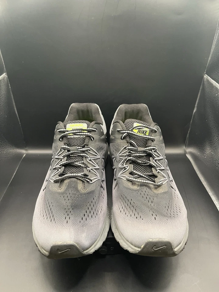 Nike Air Zoom Winflo 3 Tenis (852444-001) Negro Gris Zapatos Mujer’s Talla 10.5 Foto 3 de 4