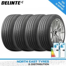 4X 195 55 16 DELINTE DS2 GREAT B/B RATED BRAND NEW HIGH QUALITY TYRES M+S XL 91V