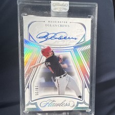 Panini Flawless Dylan Crews Autograph Serial #18/25 Washington Baseball Card