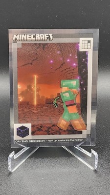 2024 Panini Minecraft - Base Set Cubic Foil - #165 Crying Obsidian