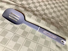 Calphalon Gray Nylon Slotted Serving Cooking Spoon Silicone Handl Heat Resistant