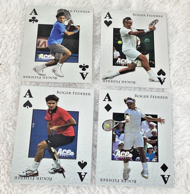 2011 Ace Authentic Match Point 2 Royal Flush Roger Federer RF1-RF4 Subset